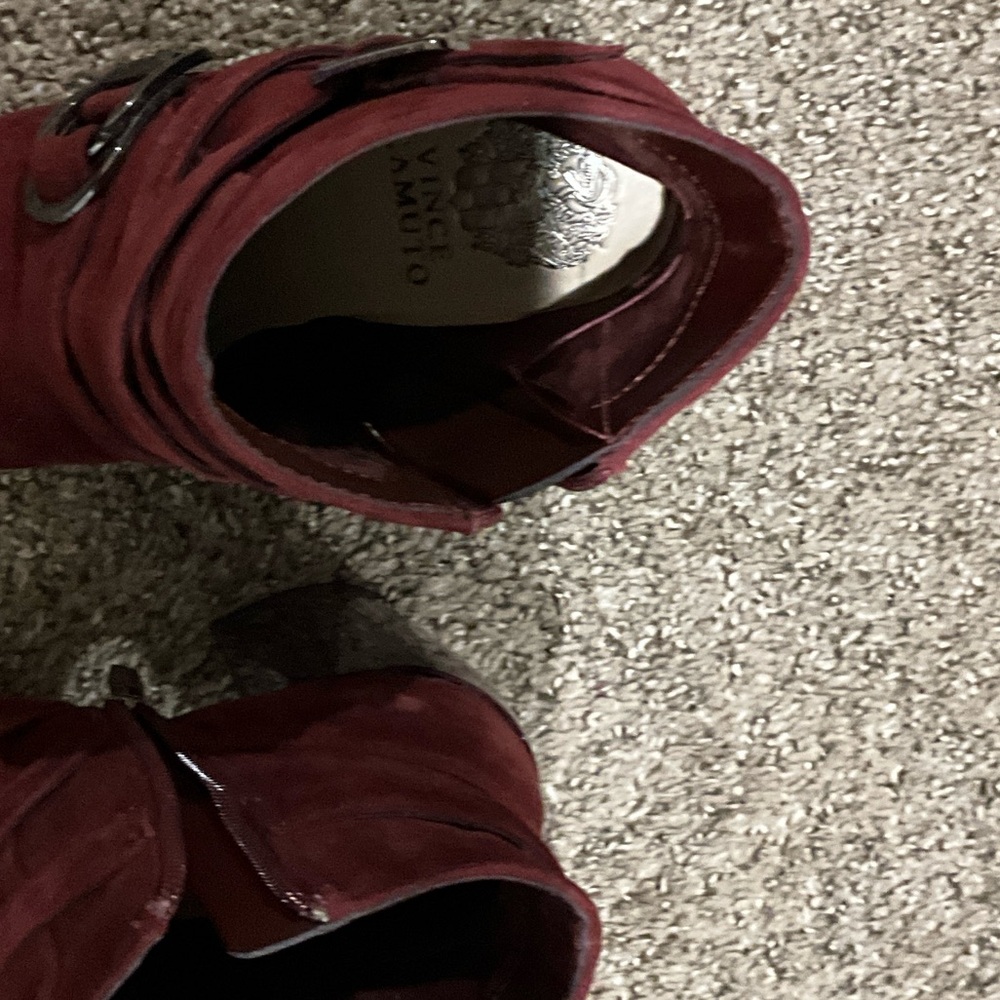 Vince Camuto Women's Burgundy Ankle Booties